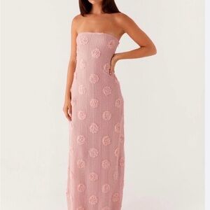Peppermayo Pink Strapless Dress